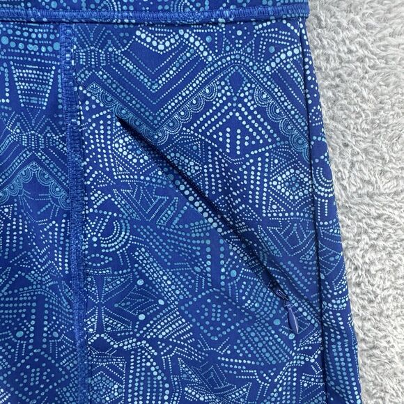 Tittle Nine Dress Womens 8 Blue Square Neck Build-In Bra Padded Zip Active - Picture 5 of 13